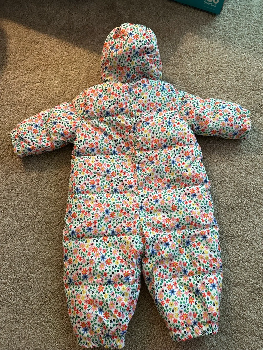 Baby Gap Girl Snowsuit Floral Print 6-12 months 🌼🌸
